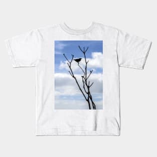 Silhouetted Bird Kids T-Shirt